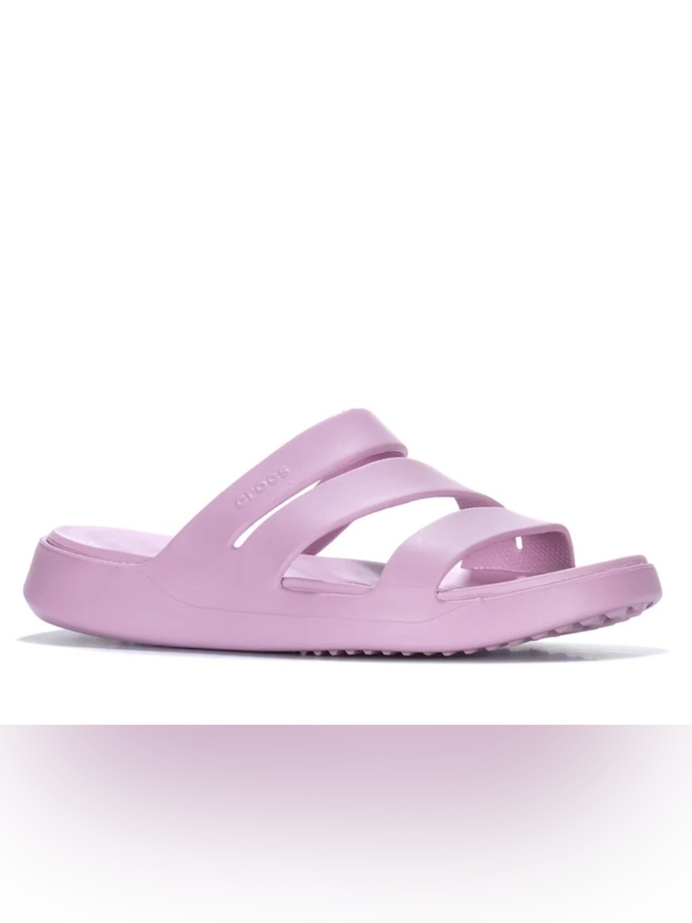 CROCS Women's Casual Summer Strappy Triple-Strap Lightweight Slide Sandals, NEW